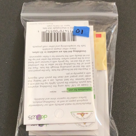 🏷 New Doodlebug BRASS ROUND Aluminum EYELET Bundle - Picture 3 of 3